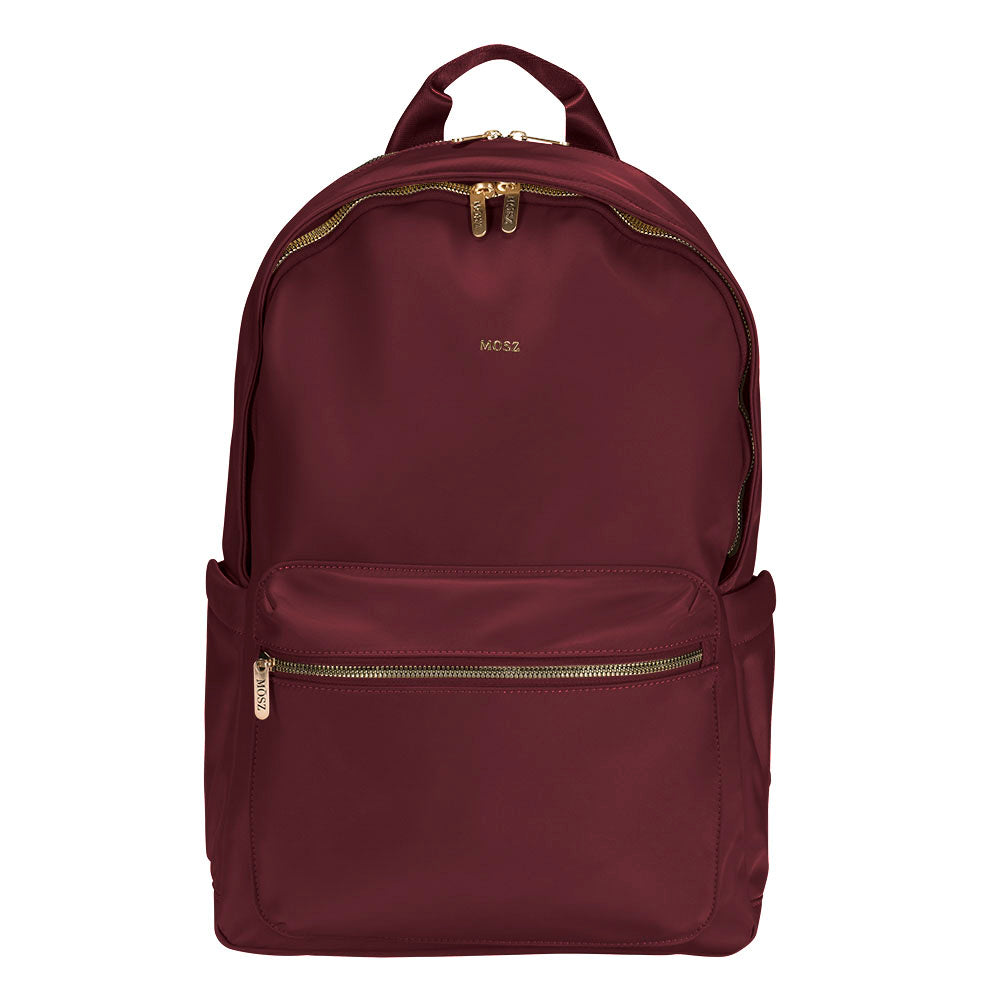 backpack-rugzak-dames-100zkh-1.jpg Laptoprugzak dames nylon 15.6 inch aubergine MŌSZ Maren - Afbeelding 1