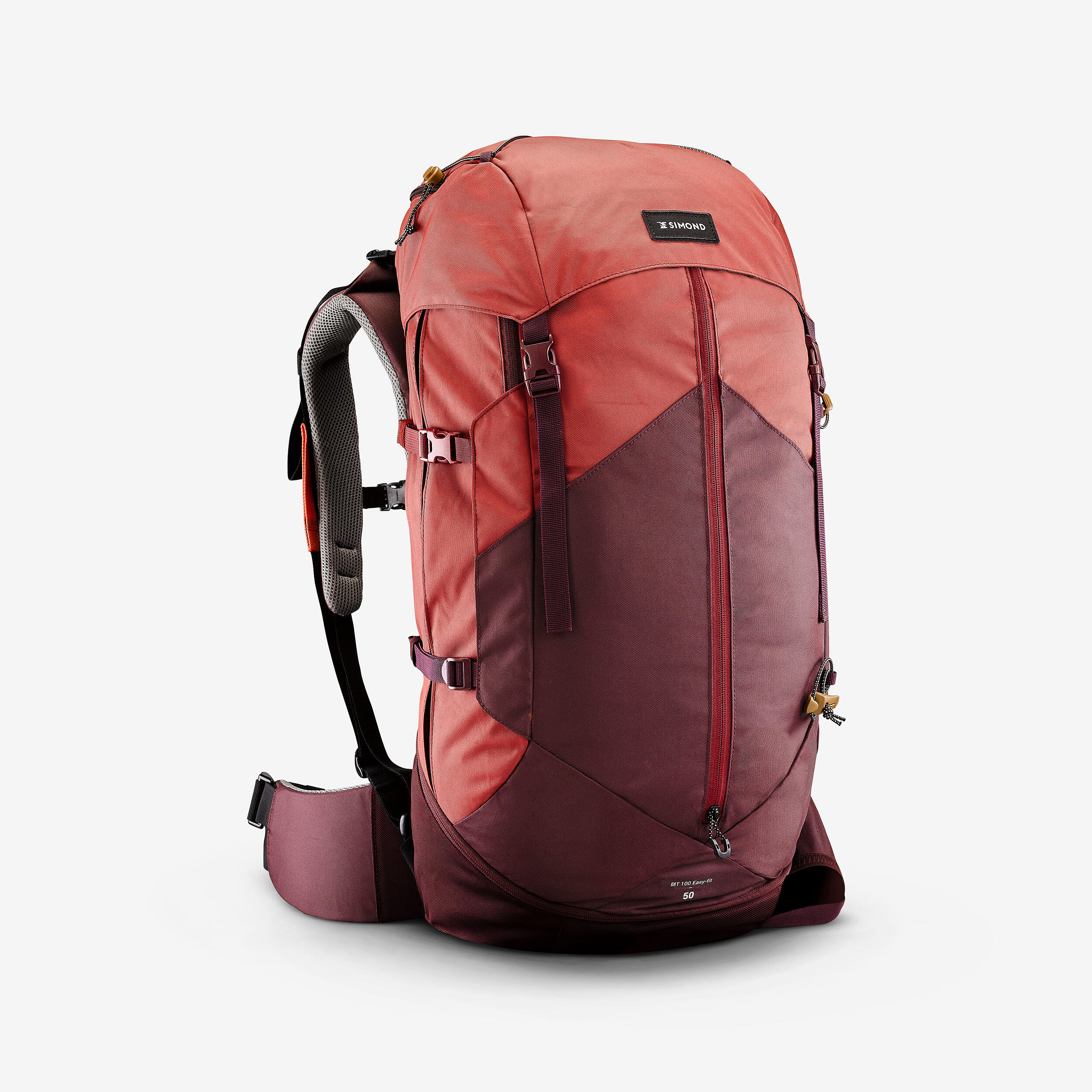 backpack-rugzak-dames-839nxg-1.jpg Trekkingrugzak MT100 Easyfit voor dames 50 liter - Afbeelding 1