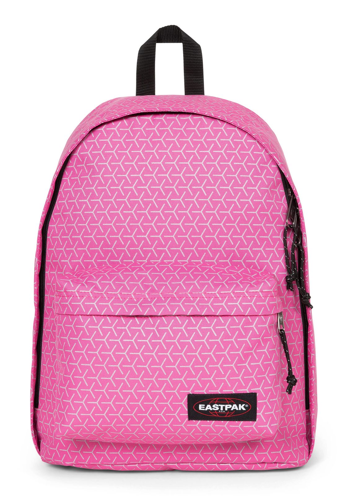 eastpak-rugzak-27-liter-130wzp-1.jpg Eastpak Out Of Office Rugzak Met Laptopvak – Reflecterend Roze, 27 Liter, Gevoerde Schouderbanden, Geschikt Voor A4 – - Afbeelding 1