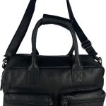 Schoudertas zwart laptoptas cowboysbag grote tas werktas schooltas leer handtas
