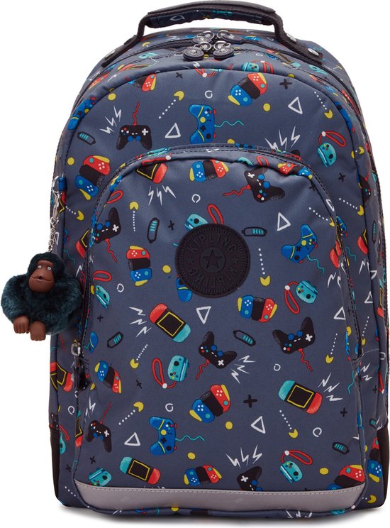 kipling-rugtas-168msi-1.jpg Kipling CLASS ROOM Rugzak, 28 Liter, 15 inch laptopvak Gaming Grey | bol - Afbeelding 1