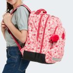Kipling Class Room Pink Leaves rugzak | Stuivenga Lederwaren Delft