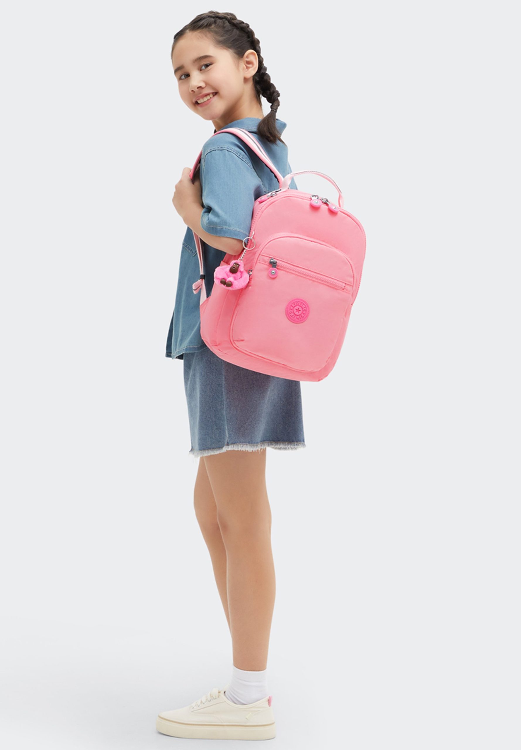 kipling-schooltas-611kdt-1.jpg Kipling SEOUL S BTS Schooltas coral sea/donkerroze Zalando.nl - Afbeelding 1