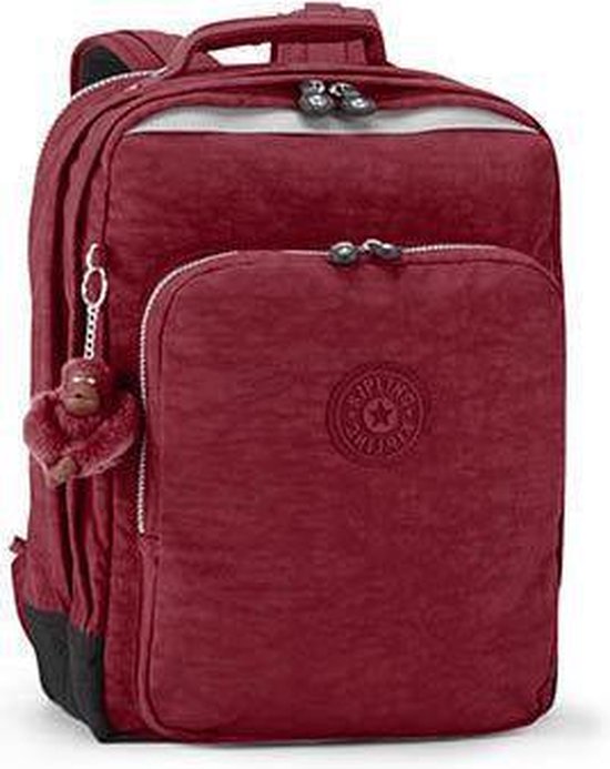 kipling-schooltas-777ydh-1.jpg Kipling College Grote Rugzak Met Laptop Bescherming Port Red | bol - Afbeelding 1