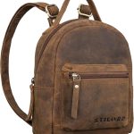 STILORD "Tiny" Kleine Rugzak Dames Leren Vrouwen Lederen Rugzak City Backpack Vintage Daypack Dagrugzak Kleine Dames Rugzak Echt Leer Kleur:montero ...