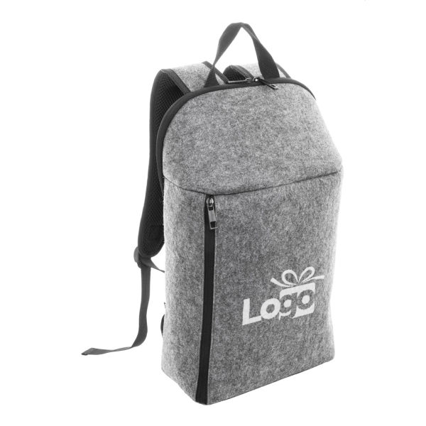 koel-rugtas-794sit.png rPET vilten koel rugzak Recoback | 24,5×40×12 cm | Met voorvak - Afbeelding 1