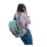CarryQuest® 16 Inch Laptop Backpack – Canvas Retro Backpack for School