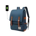 CarryQuest® 16 Inch Laptop Rugzak – Canvas Retro Rugzak voor School &