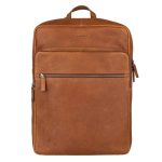 15,6 inch Leren Rugtas Laptoptas Cognac Barneys Leather