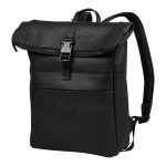 Bloomsbury Leren Rolltop 14 inch Laptop Rugtas voor Dames en Heren