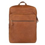 15,6 inch Leren Rugtas Laptoptas Cognac Barneys Leather