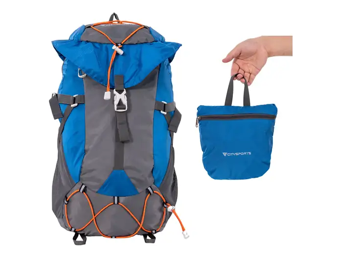 lichtgewicht-rugzak-343wfa.webp CITYSPORTS 20L Lichtgewicht rugzak met regenhoes voor wandelen Wandelrugzak Blauw | MediaMarkt - Afbeelding 1