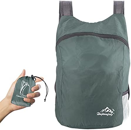 lichtgewicht-rugzak-410esy-1.jpg Ultra lichtgewicht opvouwbare rugzak, kleine wandelrugzak, duurzame lichtgewicht opvouwbare rugzak voor heren en dames, voor buitensporten, reizen, ... - Afbeelding 1