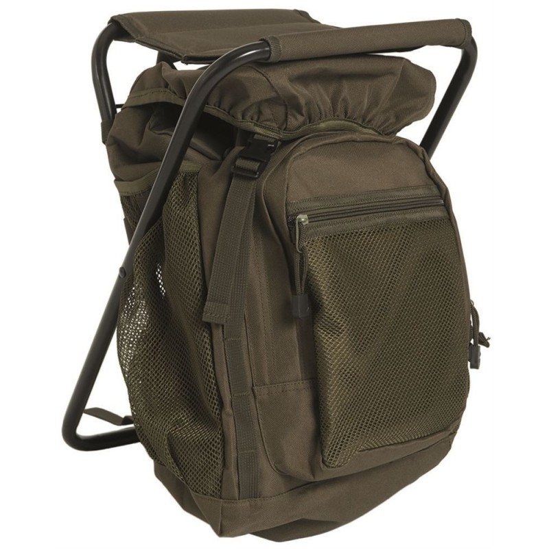 mil-tec-rugzak-457qpk-1.jpg Rugzak met kruk 20L Assault Backpack back pack stoel rugzakken groen - Afbeelding 1