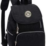 LifeWheel Mini rugzak dames meisjes klein waterdicht nylon casual daypacks reisrugzak schoolrugzak anti diefstal rugzak, zwart, S : Amazon.nl: ...
