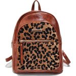 Sorprese Mini Rugzak Dames Luipaard Print Bruin Sorprese