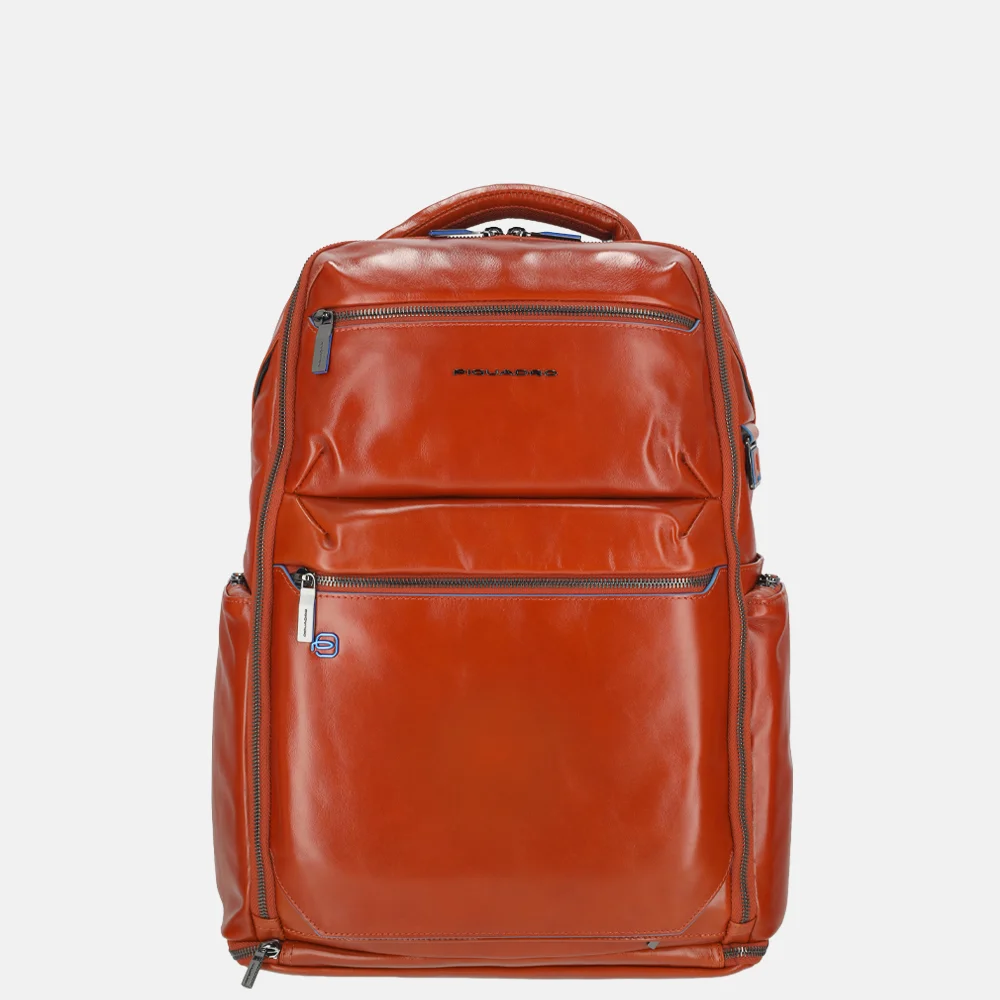 piquadro-rugzak-572toy.webp Piquadro Blue Square laptoprugzak 15 inch orange - Afbeelding 1