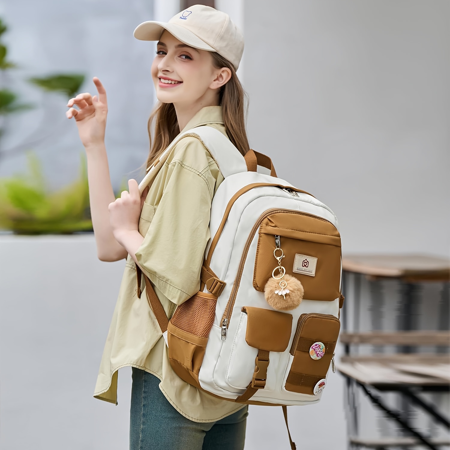 reis-rugzak-dames-336kzo-1.jpg dames rugzak college laptoptas voor vrouwen boeken tas voor Temu Netherlands - Afbeelding 1