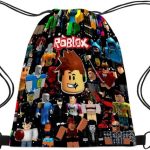 BAIDZFU Roblox Gymtas Gevoerde Rugzak Met Trekkoord Voor Jongens En Meisjes