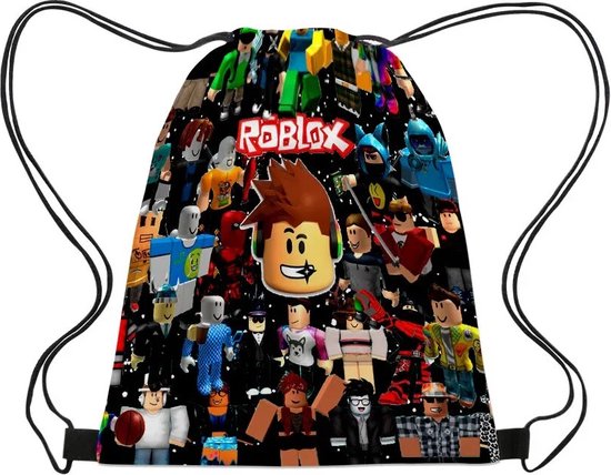roblox-rugzak-172zet-1.jpg BAIDZFU Roblox Gymtas Gevoerde Rugzak Met Trekkoord Voor Jongens En Meisjes - Afbeelding 1
