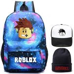Roblox Rugzak met hoed, studententas Roblox boekentas voor kinderen, jongens en meisjes, Sterrenblauw, M, Schooltas : Amazon.nl: Kleding, schoenen & sieraden