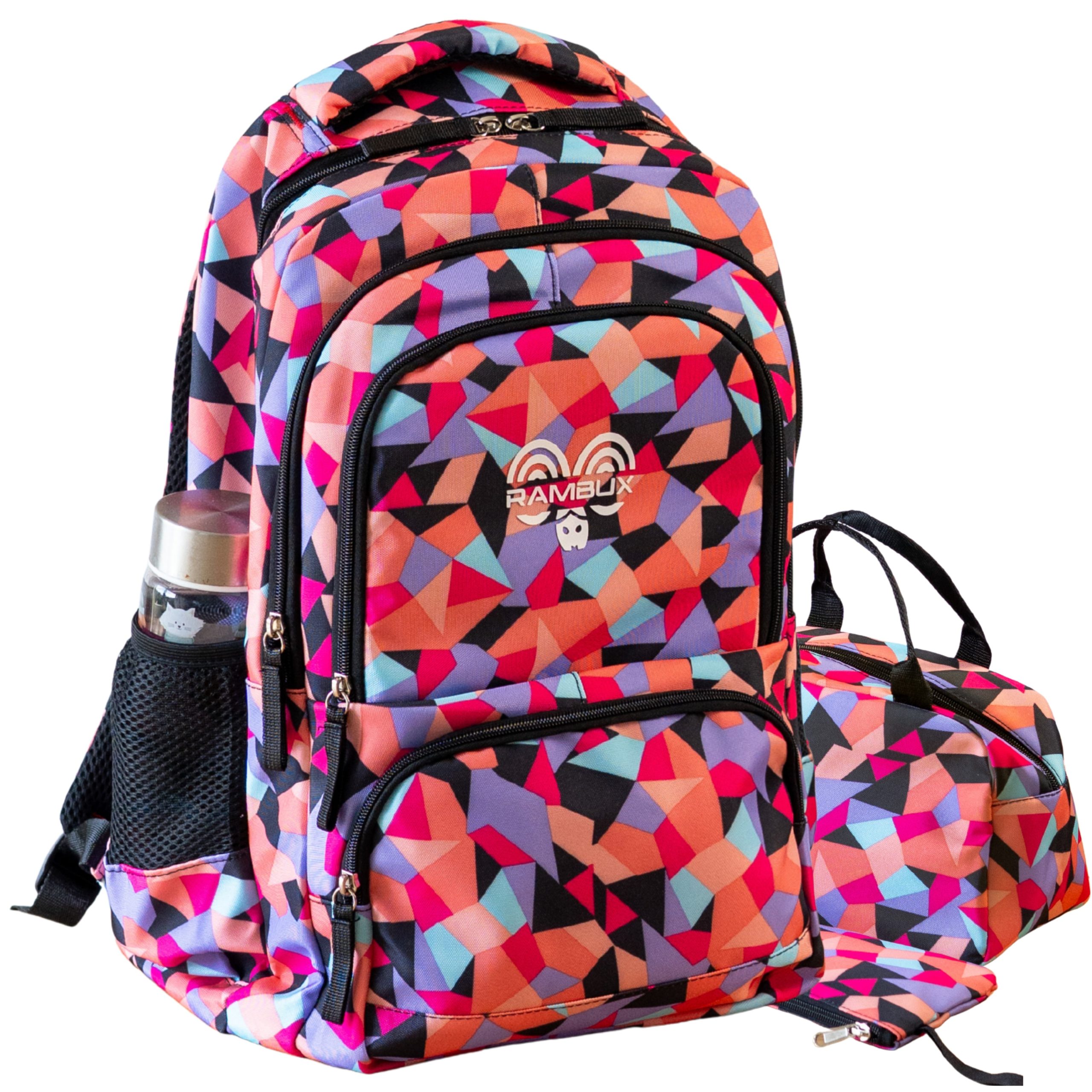 roblox-rugzak-779bdx-1.jpg Officiële CR7 Schooltas Kinderen Roblox Schooltas Set Voor Meisjes – 3 Delige Rugzak Met Lunchtas En Etui – Schattig Cartoon Ontwerp - Afbeelding 1