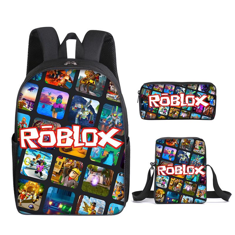roblox-rugzak-921wlz-1.jpg Roblox 3 delige Set Schooltas Anime Rugzak Canvas Tas Rugzak Cosplay Set Etui Student Verjaardagscadeau Voor Meisjes kopen vanaf een prijs van 53 | Joom - Afbeelding 1