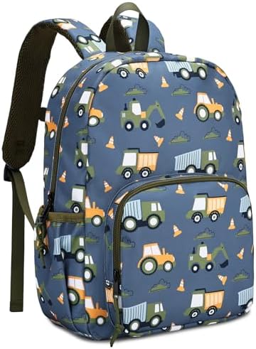 rugtas-peuter-364qoe-1.jpg Chase Chic Rugzak Meisje Jongen, Rugtas Kind 3 6 Jaar Kleuter Tas Basisschool Schooltas Met A4 Mapvriendelijke Borstriem, Veicolo Cantiere Grigio : ... - Afbeelding 1