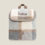 JOLLEIN RUGTASJE CHECK BOUCLE. Te personaliseren met je eigen naam!