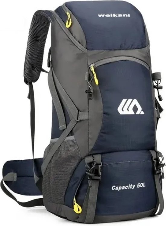 rugzak-50-liter-419czo-1.jpg Backpack 50 liter Travel Rugzak Lichtgewicht Blauw | bol - Afbeelding 1