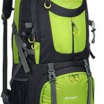 MYMM Rugzak van 50 liter, ideaal voor buitensport, wandelen, trekking, kampeerreizen en bergbeklimmen, waterdichte bergbeklimmerstas, dagrugzakken voor reizen, rugzak, Groen : Amazon.nl: Sport & outdoor