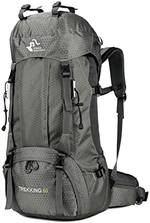 rugzak-60-liter-863gki-1.jpg free knight 60 liter waterdichte rugzak, ultralicht, opvouwbare reisrugzak met regenbescherming, grijs 68 : Amazon.nl: Sport & outdoor - Afbeelding 1