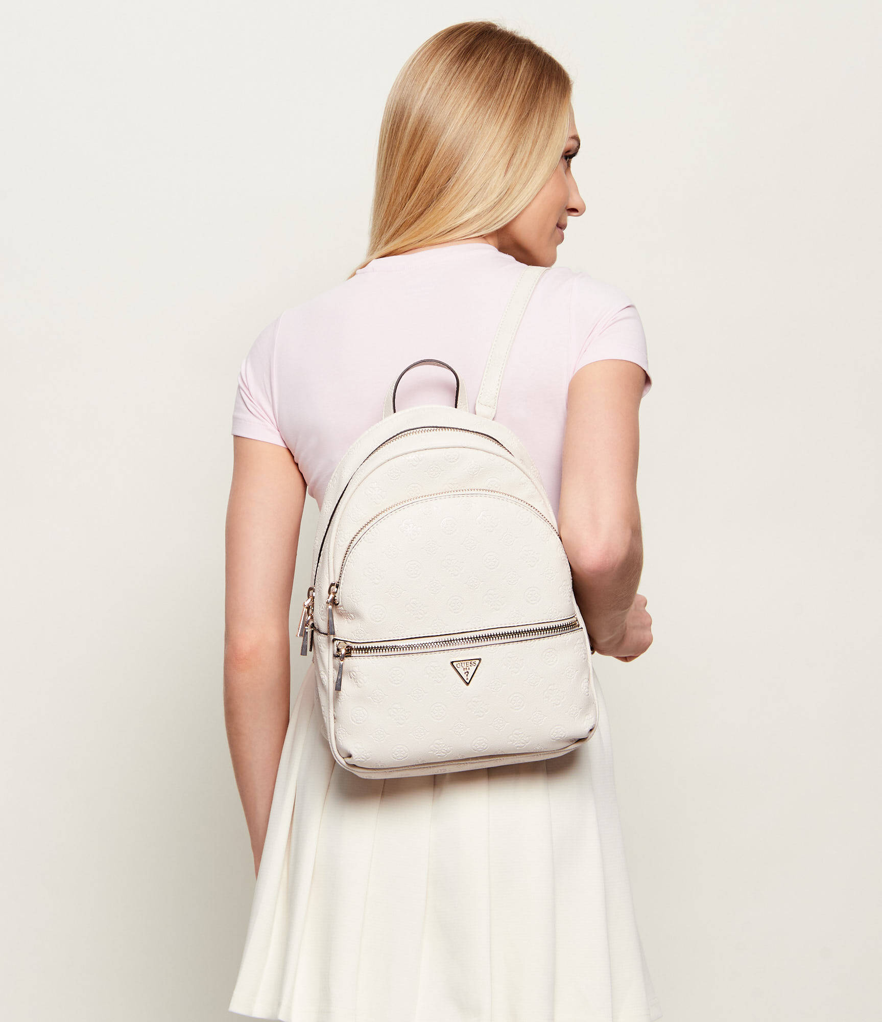 rugzak-beige-928pdt-1.jpg Rugzak MANHATTAN II Guess | kleur Beige | Gomez.nl - Afbeelding 1