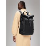 Rains Rolltop rugzak groot zwart Esdemarca winkel voor schoenen, mode en accessoires merkschoenen en merksneakers