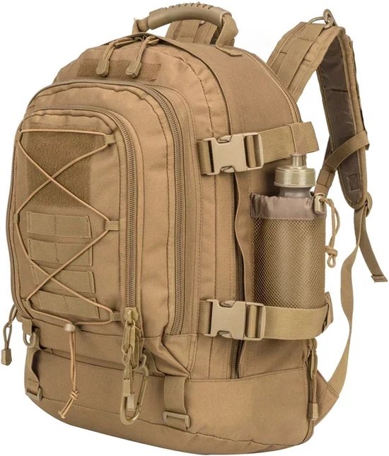 rugzak-heren-groot-128jli-1.jpg Bloominggoods® Backpack Groot Militaire Rugzak 50 60 liter Bruin Waterdicht ... | bol - Afbeelding 1