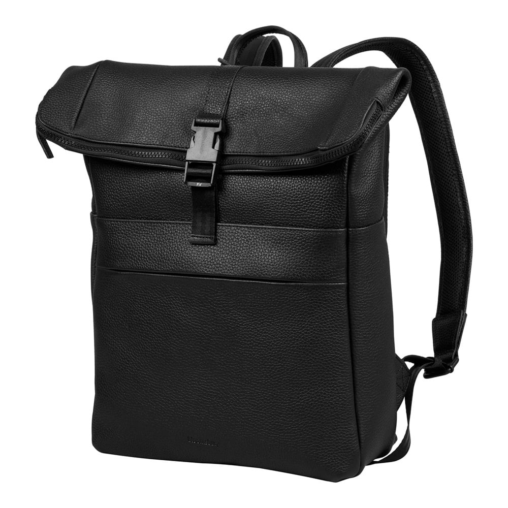 rugzak-heren-laptop-073hwm-1.jpg Bloomsbury Leren Rolltop 14 inch Laptop Rugtas voor Dames en Heren - Afbeelding 1