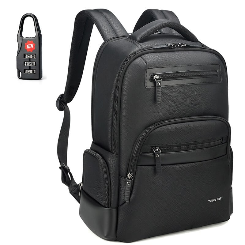 rugzak-heren-laptop-218env-1.jpg Laptop Rugtas Rugzak Voor Mannen Tigernu Heren Rugzakken Vacuüm Compressie Rugzakken 14 - Afbeelding 1