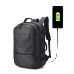 Grijs CarryQuest® Heren Rugzak Laptop + USB Capaciteit 3 Kleuren