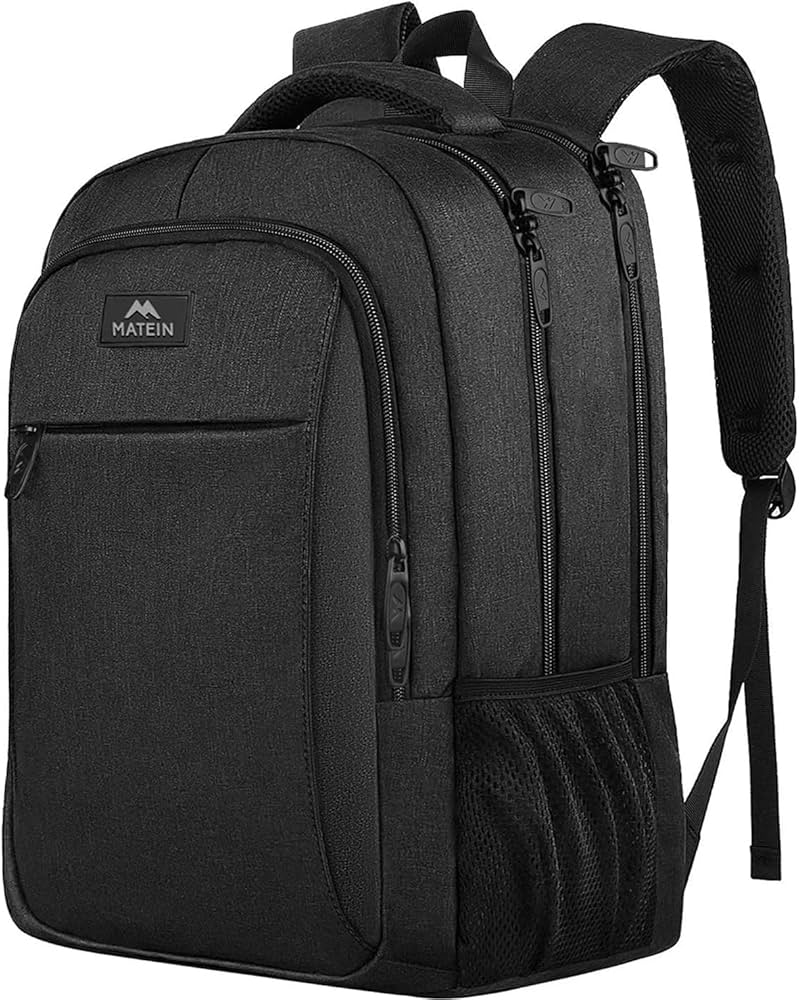 rugzak-laptop-15-inch-680hnq-1.jpg MATEIN Business Laptop Rugzak 15,6 inch Reis Laptoptas Dagrugzak | Waterafstotende Dagrugzak Werk College Computer Heren Dames, Zwart : Amazon.nl: Elektronica - Afbeelding 1