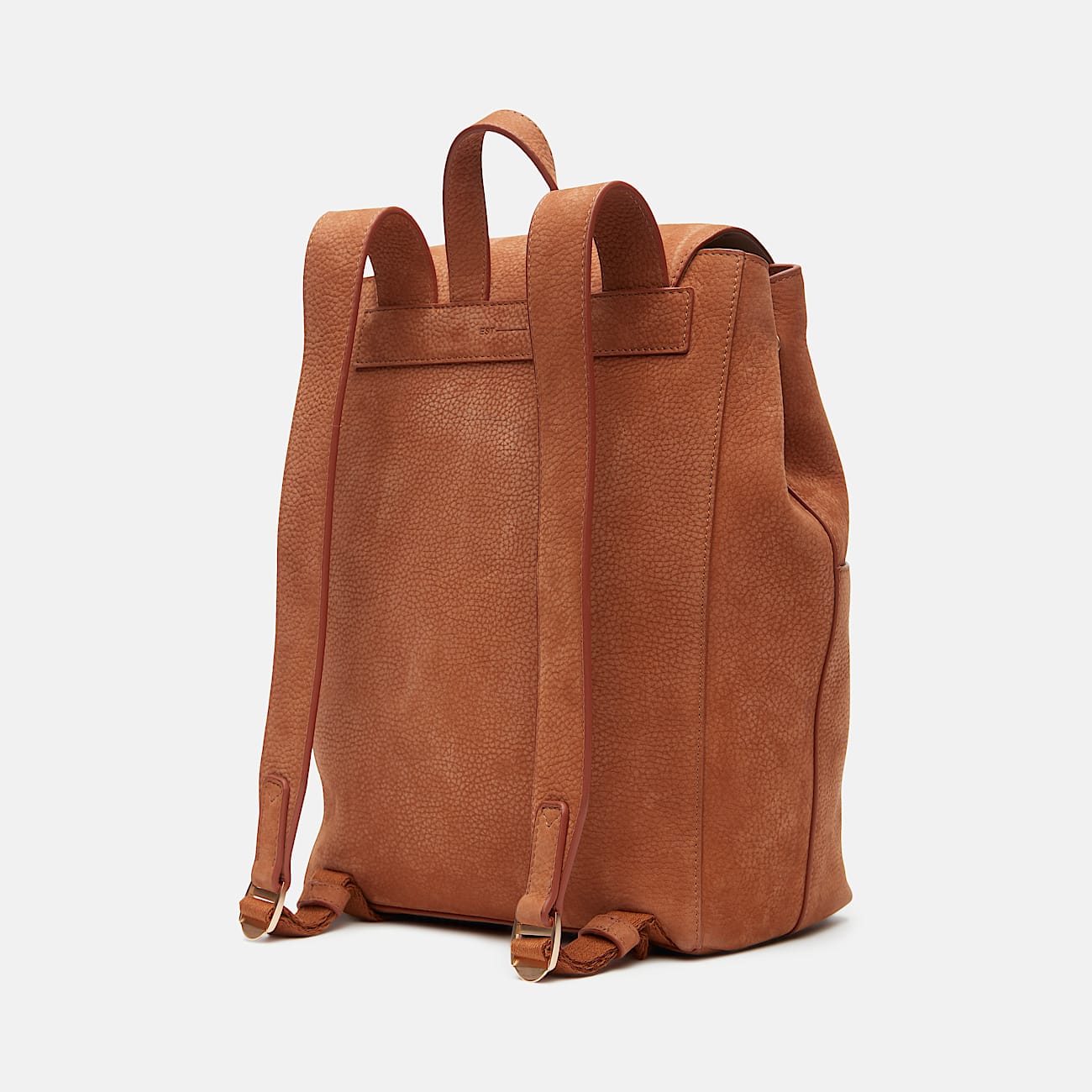 rugzak-leer-dames-291tnp-1.jpg Rugzak van zacht leer (11 liter) voor dames in bruin - Afbeelding 1