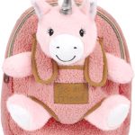 PERLETTI Zacht Rugzak Meisjes 3 4 5 6 Jaar met Knuffeldier Rugzakje Backpack Kleuterschool voor Kinder Peuter Meisje Jongen Kindertas Kleuter met ...