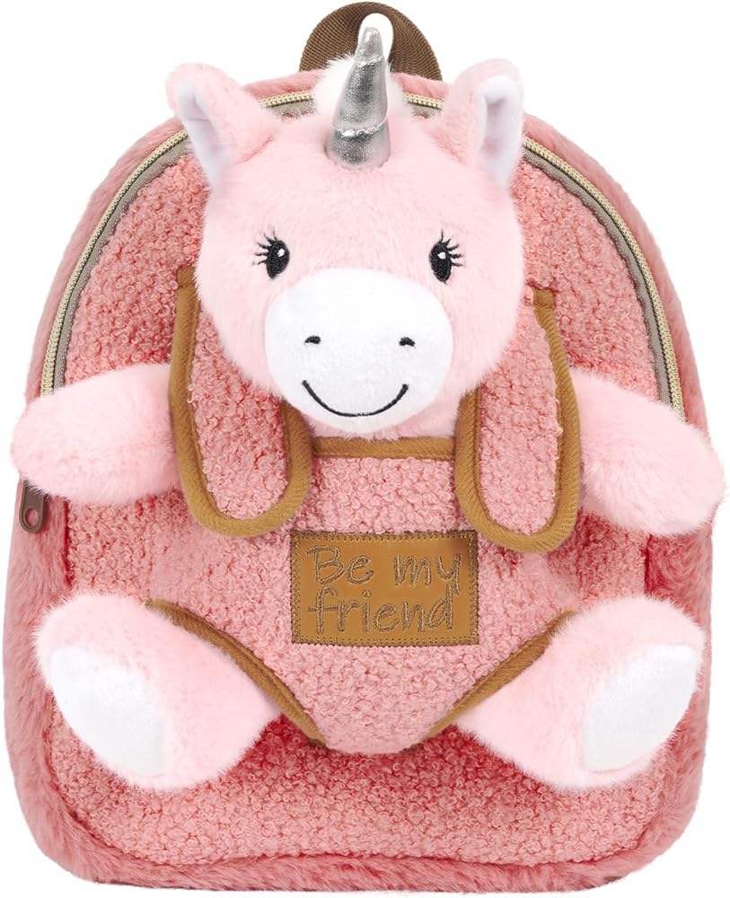 rugzak-meisje-4-jaar-912caq-1.jpg PERLETTI Zacht Rugzak Meisjes 3 4 5 6 Jaar met Knuffeldier Rugzakje Backpack Kleuterschool voor Kinder Peuter Meisje Jongen Kindertas Kleuter met ... - Afbeelding 1