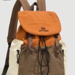 Opvouwbare kleurblok nylon rugzak voor dames voor buiten; multifunctionele tas voor dagelijks gebruik; lichtgewicht reistas met meerdere vakken; minimalistische schooltas met grote capaciteit; handige wandelrugzak, geschikt voor studenten ...