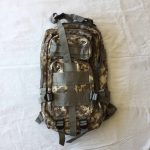 Rugzak middelgroot, schooltas met veel vakken, Camo ACU