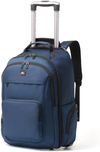 rugzak-met-wielen-339zmt-1.jpg WIRABO Rolkoffer voor Volwassenen, 17,3 inch Laptop Rolkoffer, Reiskoffer met Wielen, Handgepäck Business Trolley Koffer Computer Tas Mannen Vrouwen ... - Afbeelding 1