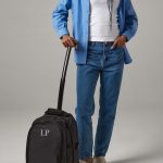 Gepersonaliseerde rugzak op wieltjes met naam of initialen, handbagage met handvat en wielen, reisrugzak handbagage, 28 l rolbagage Etsy Nederland