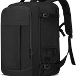 55x40x20 Handbagage Rugzak voor Vliegtuig 44L Grote Reisrugzak met 18 Inch Laptopfach Anti Diefstal Geschikt voor Mannen & Vrouwen, Zwart : ...
