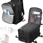 Vacuüm Rugzak Handbagage Vliegtuig met Vakuümpomp – Travel Airbag Backpack voor Dames & Heren, Vacpack Reistas met Vakuümsysteem – Zwart : Amazon.nl: ...