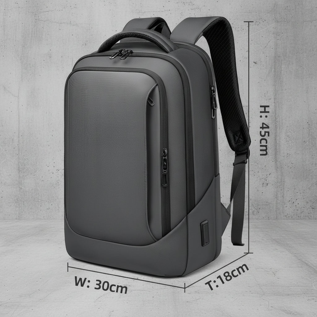 rugzak-waterdicht-laptop-376vgz-1.jpg Laptop Rugzak 15.6 Inch USB Waterdicht Anti Diefstal - Afbeelding 1