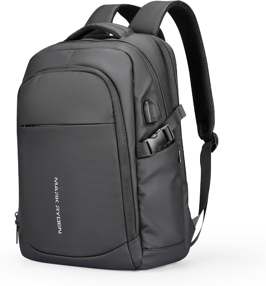 rugzak-waterdicht-laptop-402mqg-1.jpg MARK RYDEN Waterdichte laptoprugzak, USB laptop, 35,6/14 inch, dames en heren, waterdicht, laptoprugzak voor vrije tijd, zakelijk, school, ... - Afbeelding 1